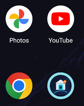 ホーム画面のランチャーアイコン：Warehouse Pocket のアイコンが反映されている