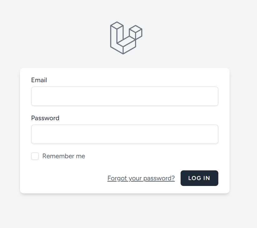 Breeze の login 画面